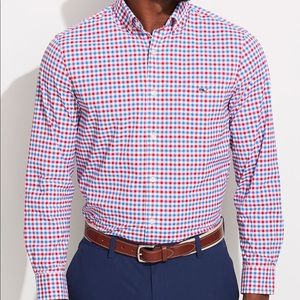 Classic Fit Performance Button-Down Shirt